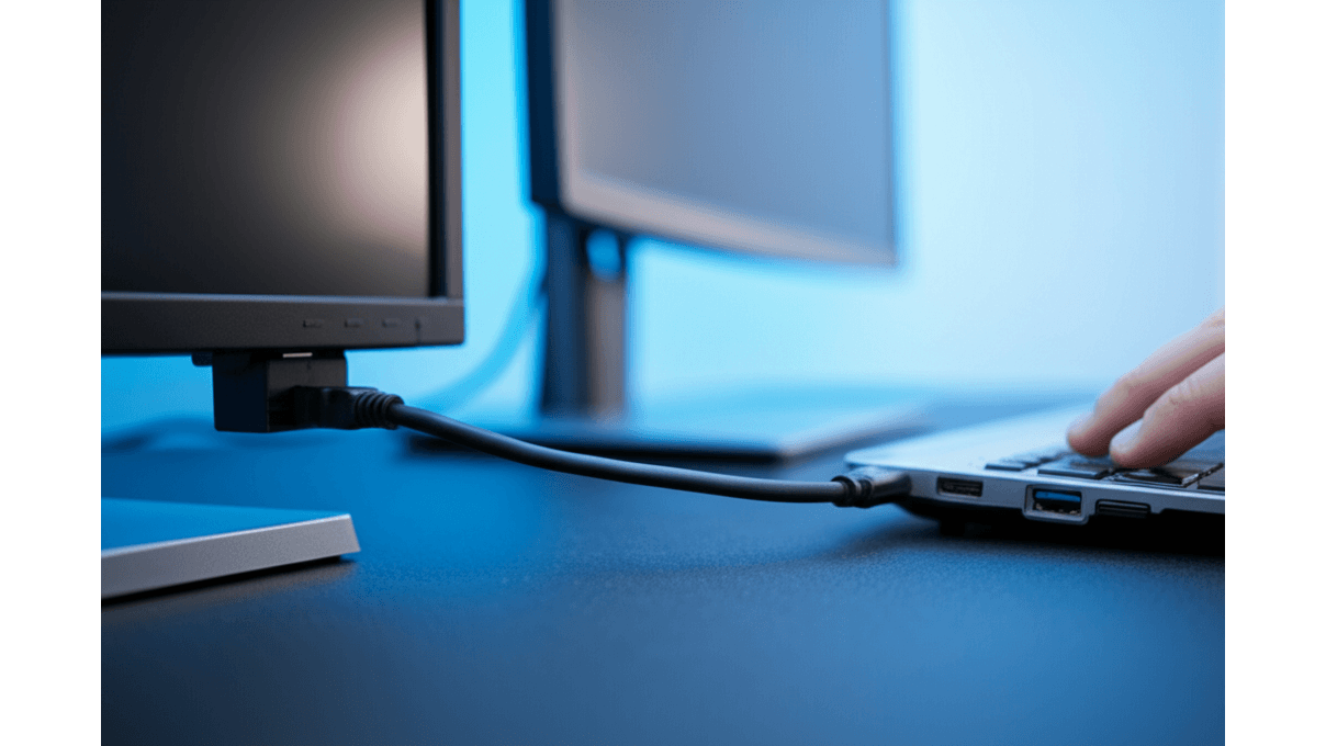 筆電外接螢幕連接_HDMI_USB-C_VGA三種介面選擇與4步驟連接教學